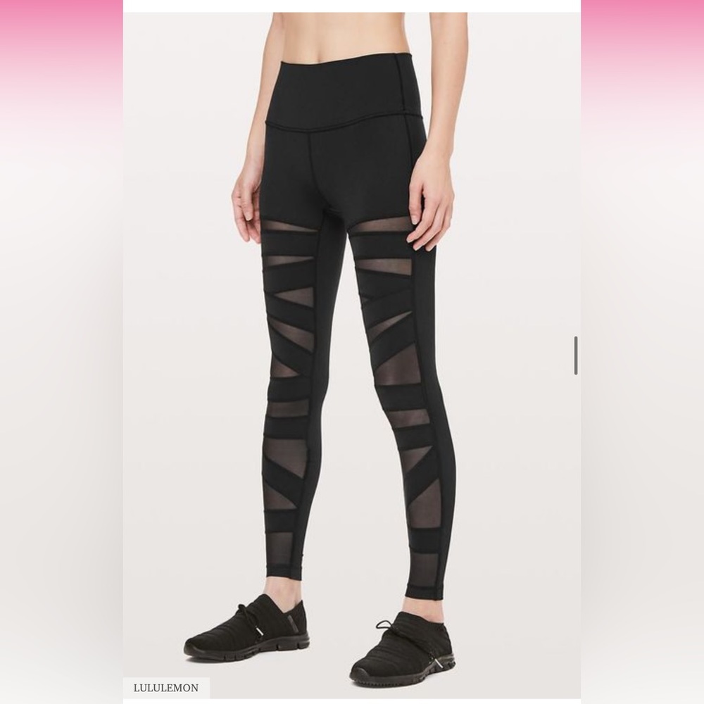 Lululemon Wunder Under Pant Hi-Rise Tech Mesh